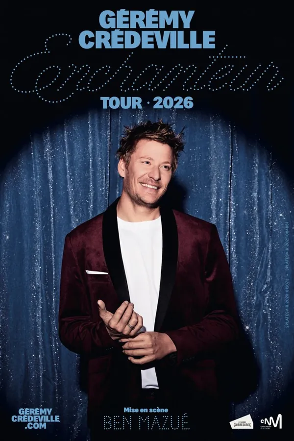Affiche du spectacle Enchanteur de Gérémy Crédeville en tournée